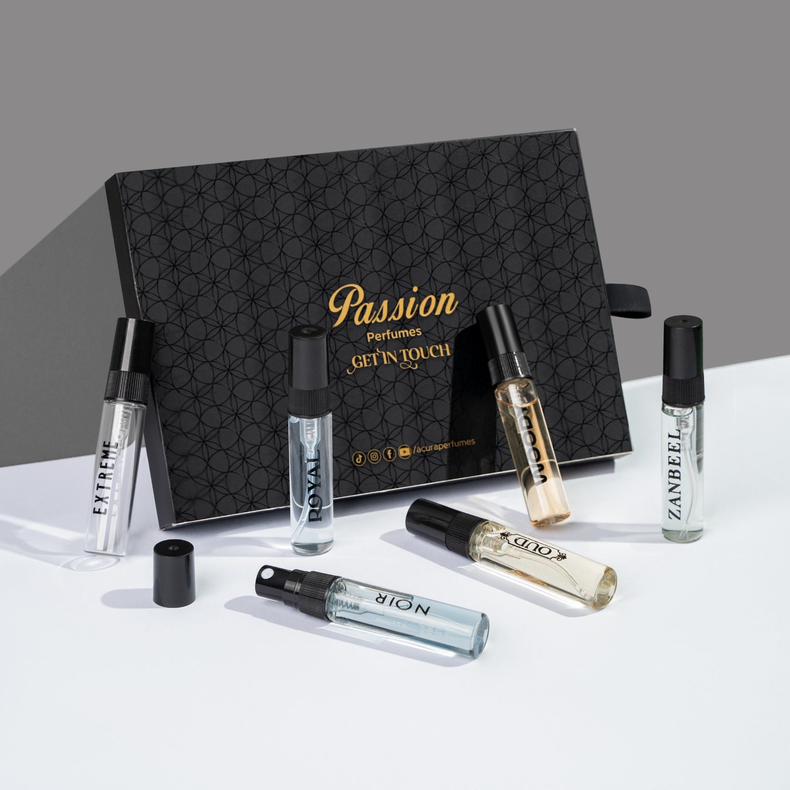 Passion Perfume Tester Vials for Men – Pack of 6 (5ml Each)