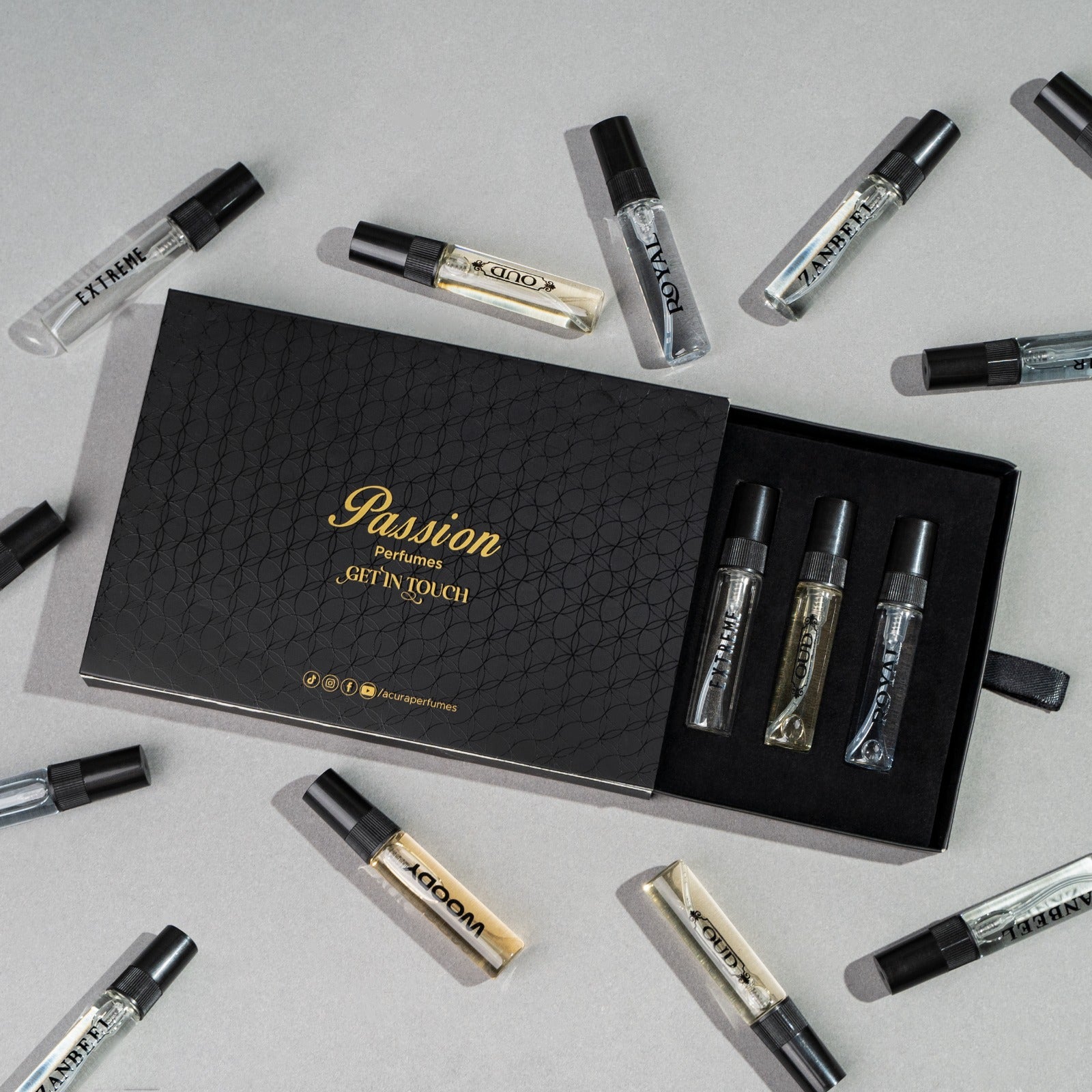 Passion Perfume Tester Vials for Men – Pack of 6 (5ml Each)